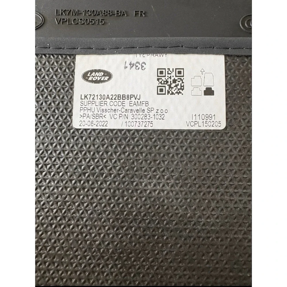 Genuine Land Rover Discovery Sport 2020-2024 Carpet Floor Mat Set 4-Piece Black